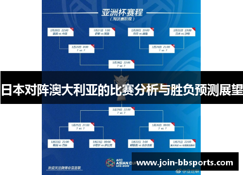 日本对阵澳大利亚的比赛分析与胜负预测展望